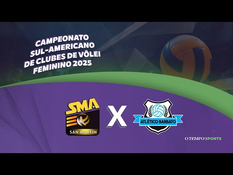 SAN MARTÍN (BOL) X ATLÉTICO BARBATO (URU) - AO VIVO E COM IMAGENS - SUL-AMERICANO DE CLUBES DE VÔLEI