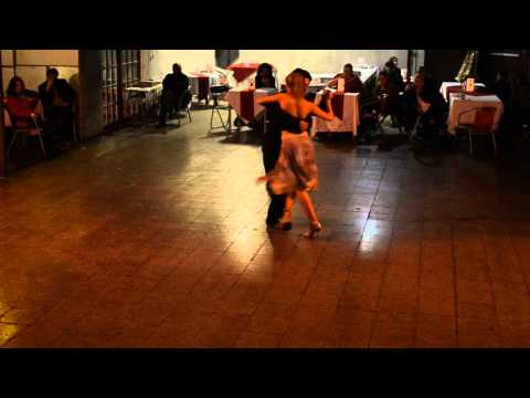  Carlos Espinoza  is  dancing  to  the  tango  "  Una Vez  "