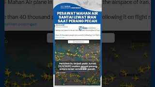 Pesawat Rute Bangkok-London Santai Melintas di Langit Iran saat Rudal-rudal Israel Melesat
