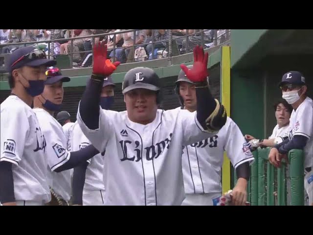 【ファーム】おかわり弾!! ライオンズ・渡部健人 本日2本目の2ランホームランで同点!! 2022年6月18日 埼玉西武ライオンズ 対 横浜DeNAベイスターズ