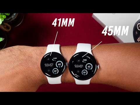 Google Pixel Watch 3 - 45mm vs 41mm Size Comparison on Wrist!