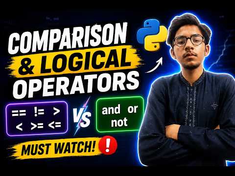 Comparison Logical Operators In Python Explained In Urdu Python Tutorial 5