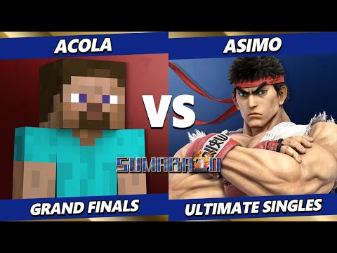 Sumabato 51 GRAND FINALS - Asimo (Ryu) Vs. Acola (Steve) Smash Ultimate - SSBU