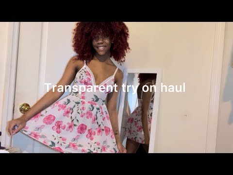 4K Transparent Lingerie Try on Haul