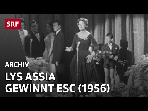 Lyss Assia gewinnt den Eurovision Song Contest (1956) | Die Schweiz am ESC  | SRF Archiv