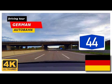 Driving to Paderborn from Wuppertal | Autobahn A44| Germany (DE) 09