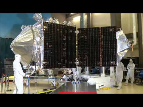 MAVEN solar panel deployment test