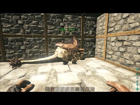 ARK SURVIVAL EVOLVED Center part4! Doedicurus taming