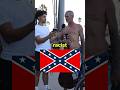 THE CONFEDERATE FLAG REACTION💀💀💀 #funny #publicinterview #trivia
