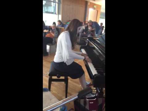 River Flows In You - Yiruma Piano Cover - Oslo Norway Airport
