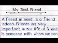 My Best Friend Essay Essay On My Best Friend In English My Best Friend