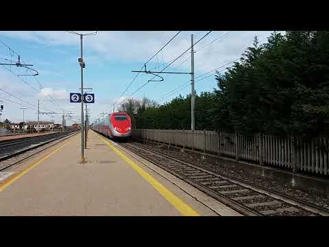 Il saluto dell' ETR 500 Frecciarossa Venezia S. Lucia - Napoli C.LE