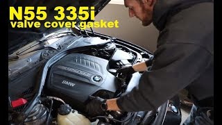 How to Replace a N55 Valve Cover Gasket on a BMW F30 335i DIY