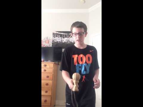 Kendama tutorial on big cup spike,small cup spike,and base cup spike