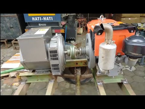 Mesin Kubota RD 150 vs generator dinamo ADK 16 kva