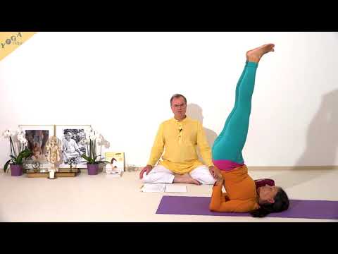 Schulterstand mit Agnisara - Yoga Asana Lexikon