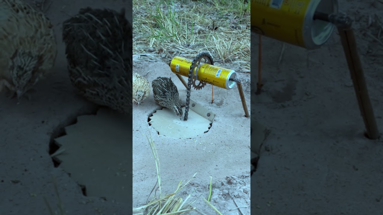 Best Creative Quail Trap Technique #birds #shortvideo