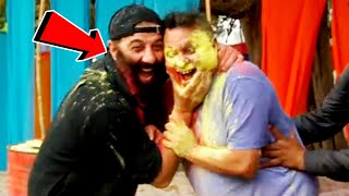 Gadar 2 के सेट पर Sunny Deol ने ऐसे अपने जिगरी दोस्त के साथ खेली होली। Sunny Deol Gadar 2 video