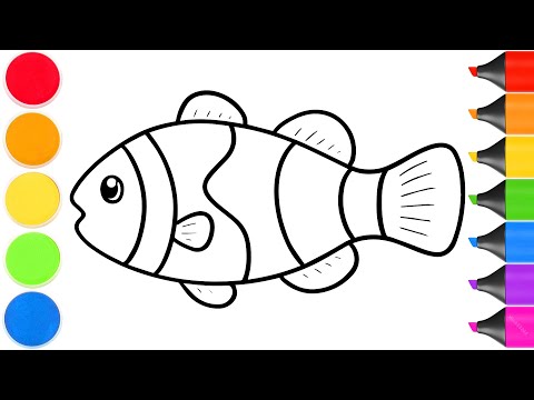 How to Draw a Cute Fish | Easy Step by Step Tutorial