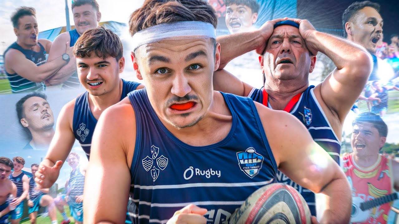 J’EMMÈNE MES POTES TARÉS DANS UN TOURNOI DE RUGBY DEBILE!! (l’oncle beauf nous coach)