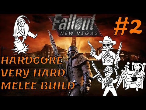 Fallout: New Vegas | Hardcore | Very Hard | Melee Build Playthrough | Pt.2: A Young Psychic at 188
