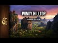 Windy Hilltop | Strong Breeze, Nature, Trees, Ambience | 1 Hour