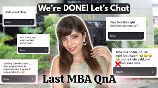 All Your MBA Doubts Answered🎓MBA Truth Bombs-Placements Struggle?😭Hidden Costs?😱 Productivity Hacks📚
