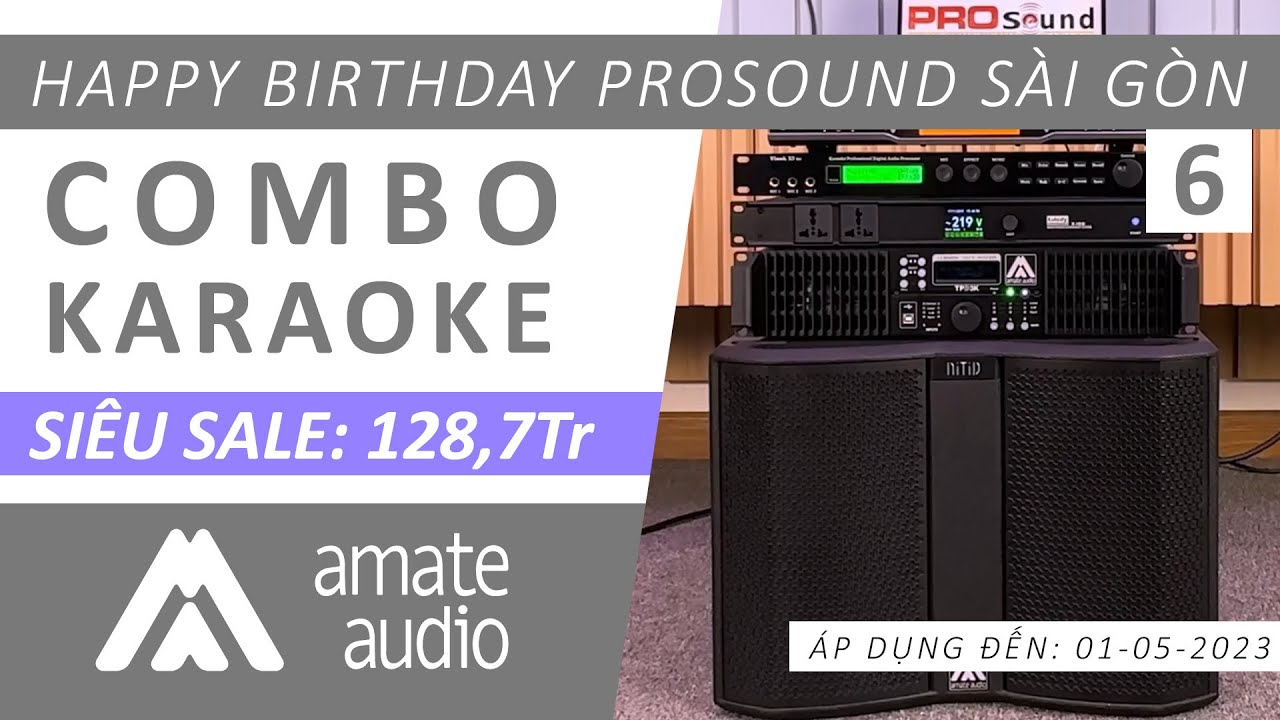 Dàn Loa Karaoke Đồng Bộ SPAIN - AMATE AUDIO NITID S26P | SIÊU SALE Sinh Nhật PRO Sound Sài Gòn