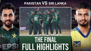 Download lagu Pak vs Sl tri series final full match highlights mp3