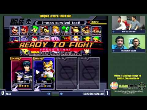 Melee @ LD Lounge Singles LF: Mixx vs. EastCoastJeff - SSBM