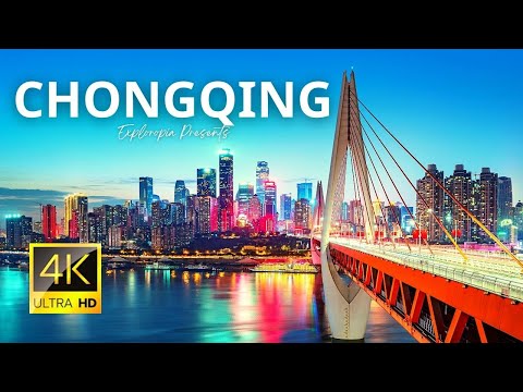 Chongqing, China  🇨🇳 in 4K ULTRA HD 60FPS at night by Drone