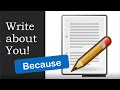 Write About You! with Because - Basic Writing - Personal Information - ESL [2021]