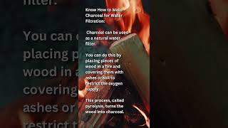 Fire Charcoal Water Filtration: A Survival Guide
