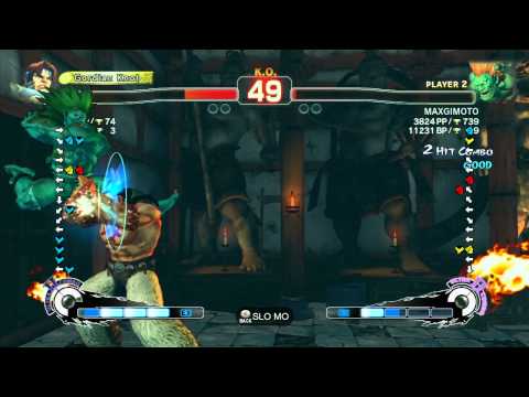 SSF4 AE: FuzzyPhi (Hawk) vs MAXGIMOTO (Blanka) - Ranked Match (720p HD)