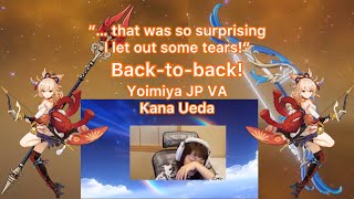 Download lagu Yoimiya JP VA Kana Ueda Cute Priceless Reaction On Her Luck When Pulling Staff of Homa [ENG Sub] mp3