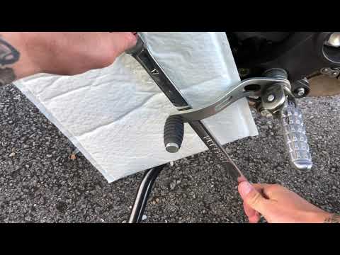 How to fix a bent motorcycle shifter Ducati Monster 797