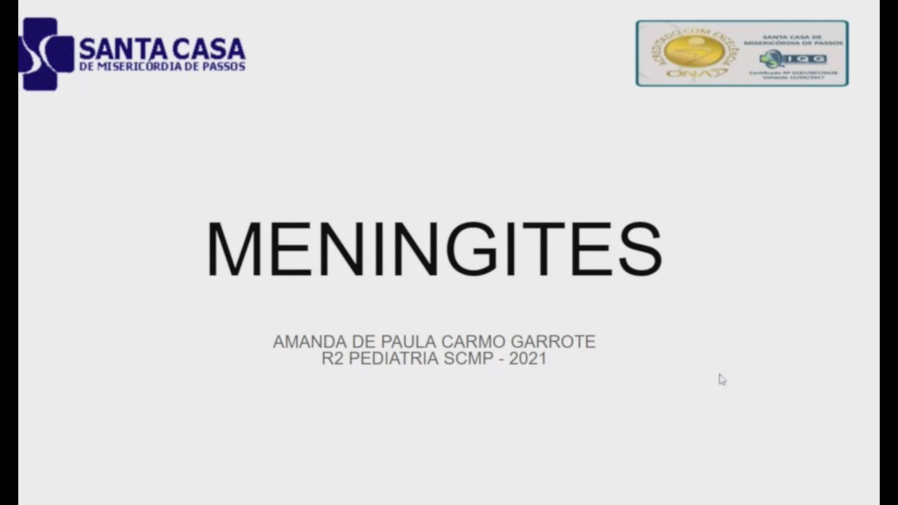 Aula Meningites na Pediatria