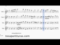 Branle de Champaigne de Gervaise Quartet Guitar Tab Sheet Music Popular France