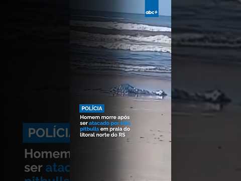 Homem morre após ser atacado por três pitbulls em praia do litoral norte do RS
