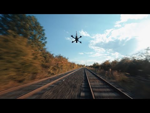 FPV DRONE vs RAILWAY - CHASING