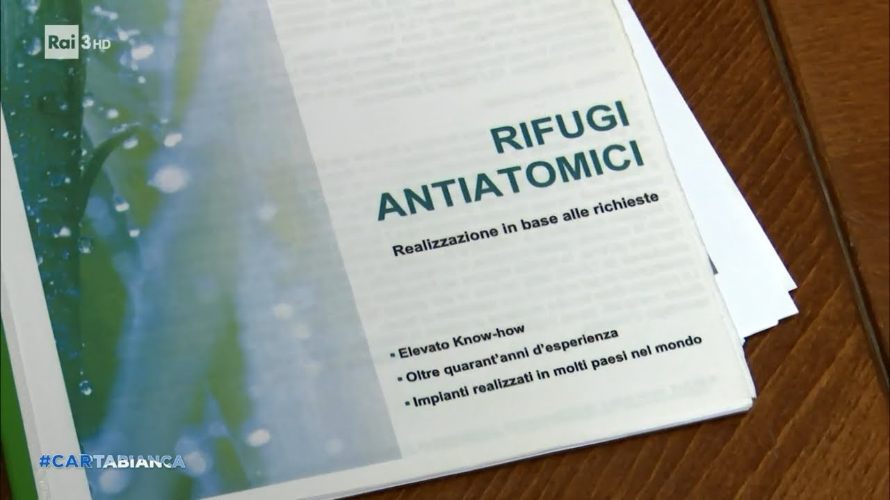 RAI - CARTA BIANCA - Le richieste di bunker in Italia sono in aumento