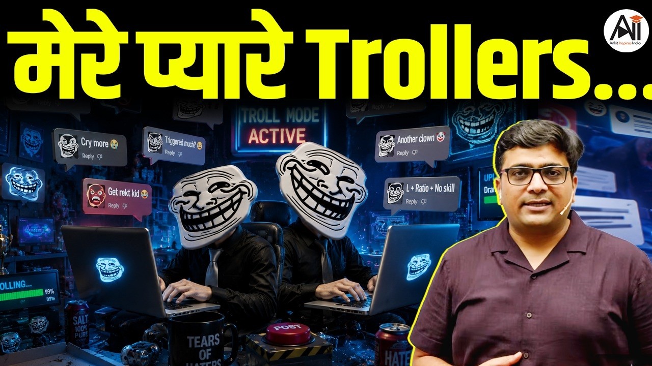 Reply to Trollers & Chillers | By Ankit Sir