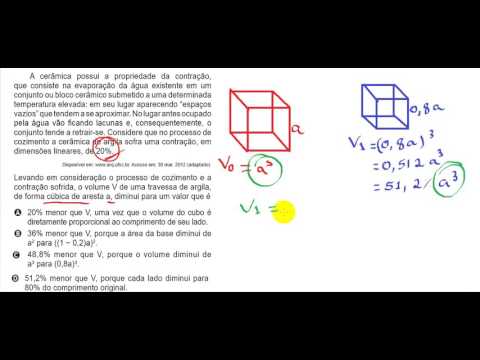 Geometria espacial -  Enem -  2012 -  azul - 180 (cubo)