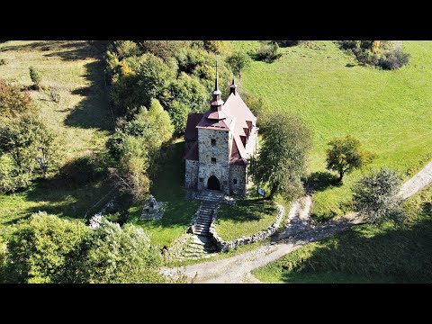 Baranie 754m z Huta Polańska Panorama ze Szczytu Korona Beskidu Niskiego