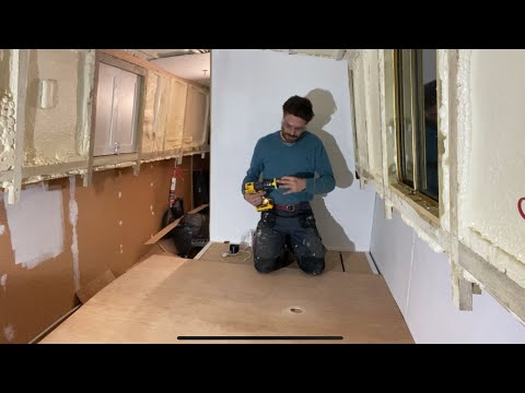 99. Narrowboat ceiling goes up in this special vlog