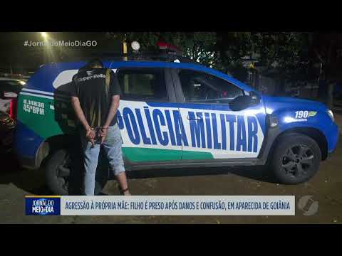 PM prende homem por agressão, danos e confusão em Aparecida de Goiânia