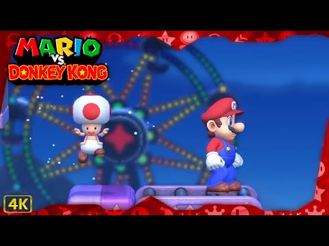 Mario vs. Donkey Kong for Switch ⁴ᴷ All Expert Levels (2-Player)