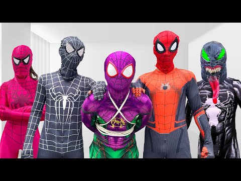 TEAM SPIDER-MAN vs BAD GUY TEAM In Real Life | LIVE ACTION STORY 7 ( All Action )