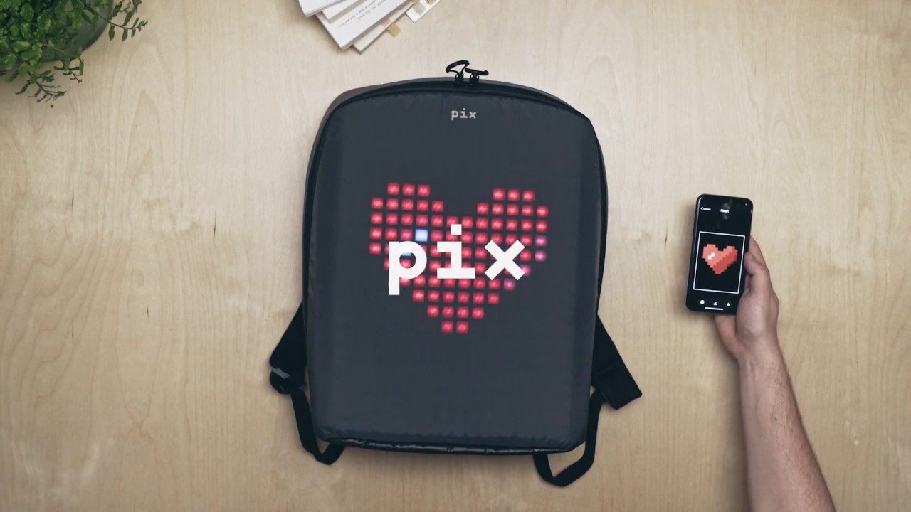 Рюкзак Pix Backpack (Gray) PIX-01 video preview