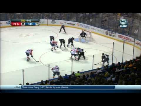 Jaden Schwartz wicked wrister goal 3-0 Florida Panthers vs St. Louis Blues 10/5/13 NHL Hockey.